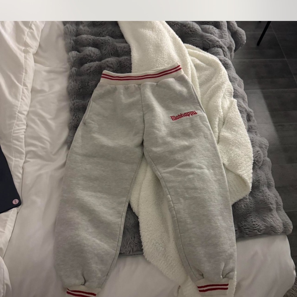Madhappy Gray Joggers with Relaxed Fit and Elastic Cuffs